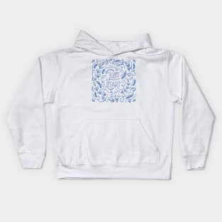 Just Start (blue) Kids Hoodie